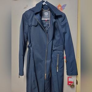 NWT Vince Camuto Trench Jacket - Navy/Gold
